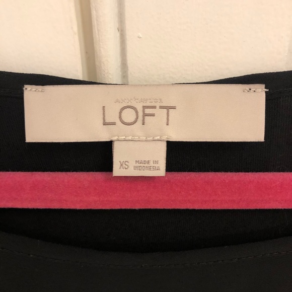 Ann Taylor LOFT Black Tank Top Size XS - Picture 3 of 3